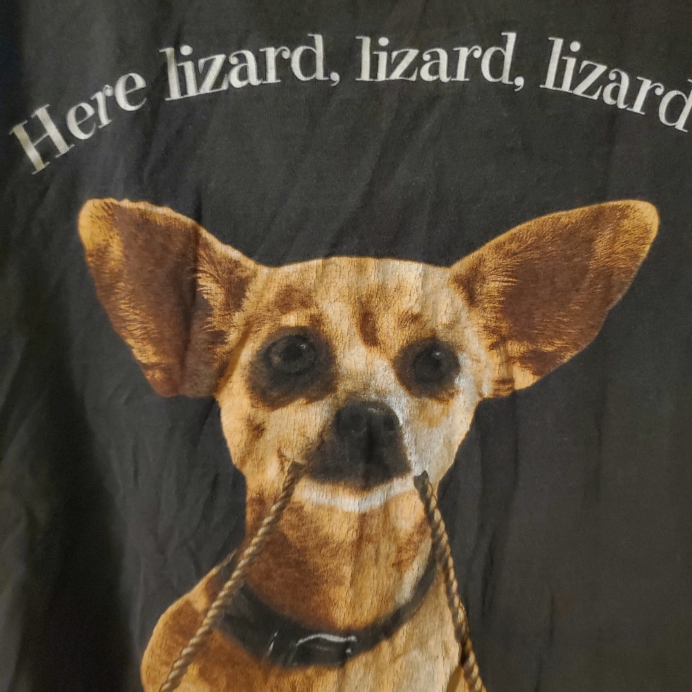 Vintage 90's Taco Bell Chihuahua Here Lizard Lizard Godzilla T Shirt XL